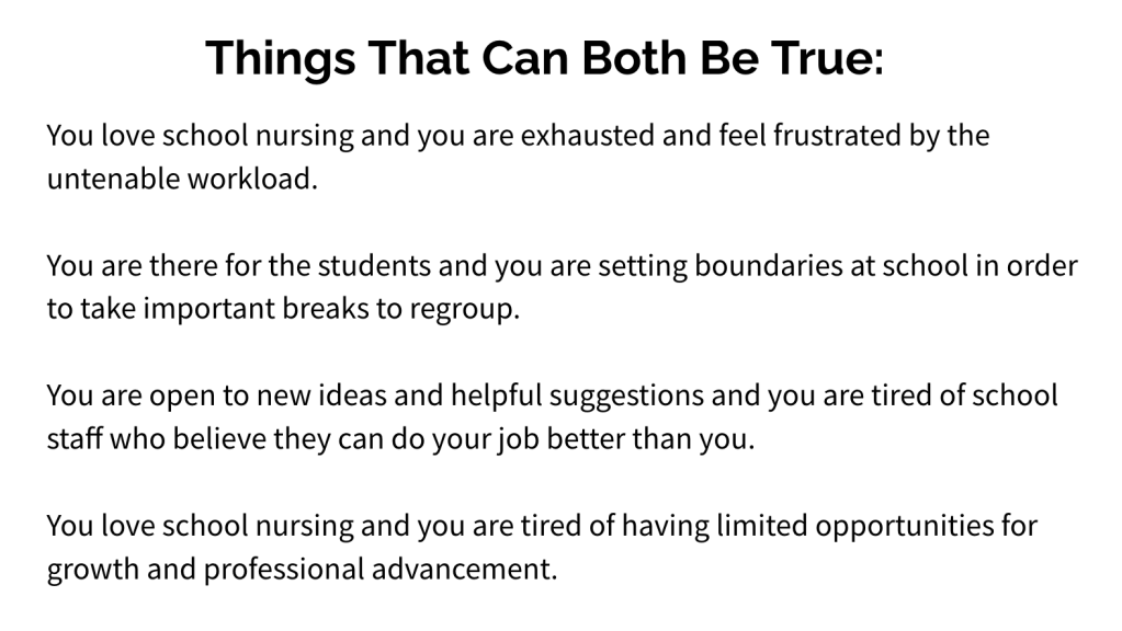 The Relentless School Nurse: Embracing the “Two Things Can Be True ...